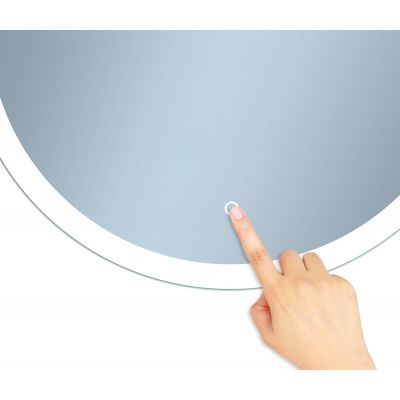 Venti Ring lustro 60x60 cm okrągłe z oświetleniem