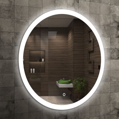 Venti Ring lustro 60x60 cm okrągłe z oświetleniem