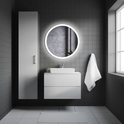 Venti Ring lustro 60x60 cm okrągłe z oświetleniem