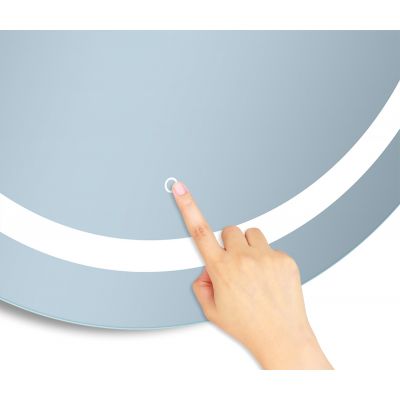 Venti Ring lustro 60x60 cm okrągłe z podświetleniem