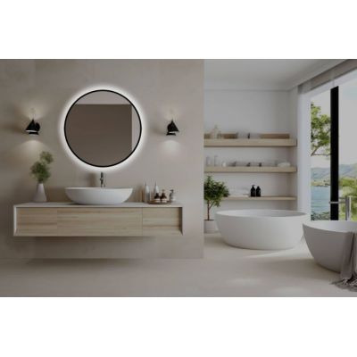 Venti Rondo Ambiente lustro 80 cm okrągłe czarny