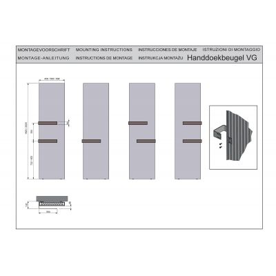 Vasco Vertiline VG grzejnik dekoracyjny 182x50.8 cm Anthracite January M301 111660508182011880301-2800