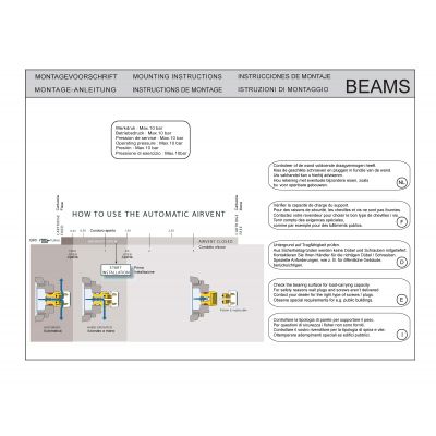 Vasco Beams grzejnik dekoracyjny 200x32 cm biały 9016 112580320200000669016-0000