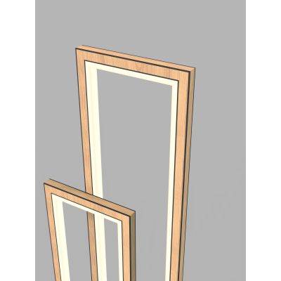 Aviano Pescara lampa stojąca 2x10,5 W czarna 3023-206