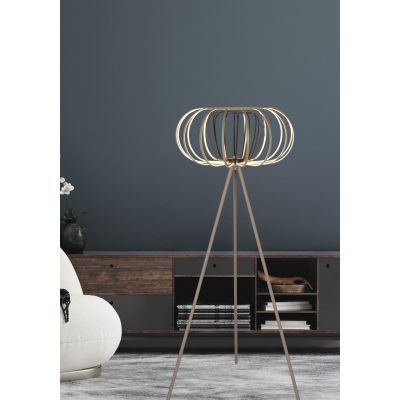 Aviano Salo lampa stojąca 1x48 W czarna-piaskowa 3033-113S