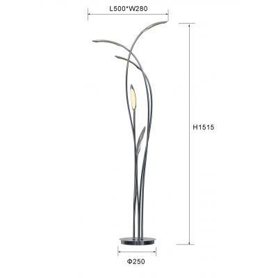 Aviano Hampton lampa stojąca 5x26 W chrom 3326-0501