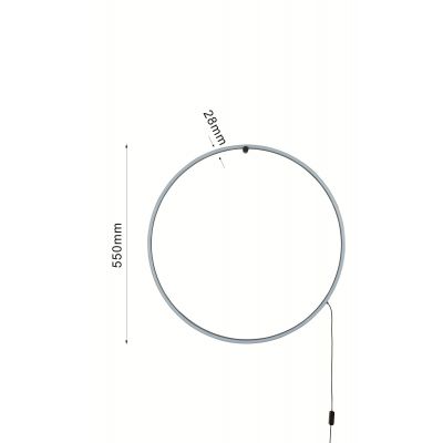 Aviano Scopello lampa ścienna 1x18 W czarny 4025-102M