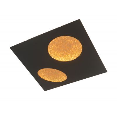 Aviano Toulon lampa podsufitowa 36 W czarna-złota 4044304