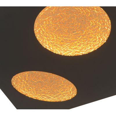 Aviano Toulon lampa podsufitowa 36 W czarna-złota 4044304