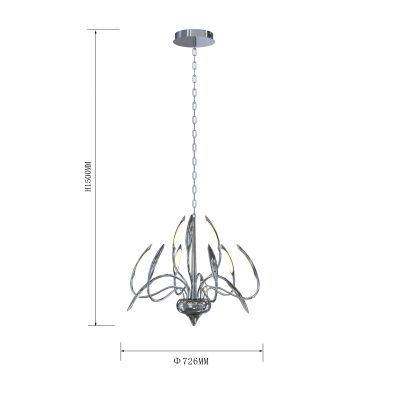 Aviano Hampton lampa wisząca 1x57W chrom 5326-1201