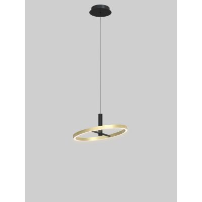 Aviano Brest lampa wisząca 1x19 W czarna 6016-104L
