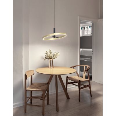 Aviano Brest lampa wisząca 1x19 W czarna 6016-104L