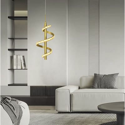 Aviano Claret lampa wisząca 1x9 W złota 6209-0115