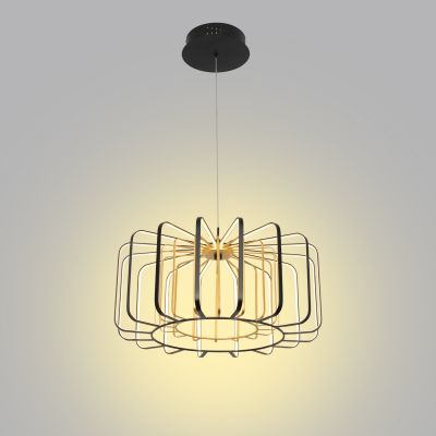 Aviano Xara lampa wisząca 1x35 W czarna-złota-matowa 6210-0110L