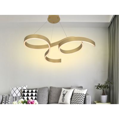 Aviano Martialo lampa wisząca 1x48 W złota-matowa 6213-0115