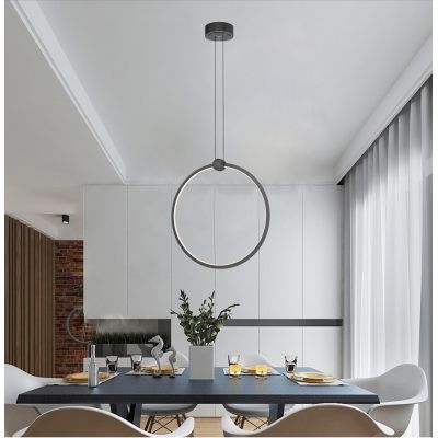 Aviano Circola lampa wisząca 1x36 W czarna 6218-0110