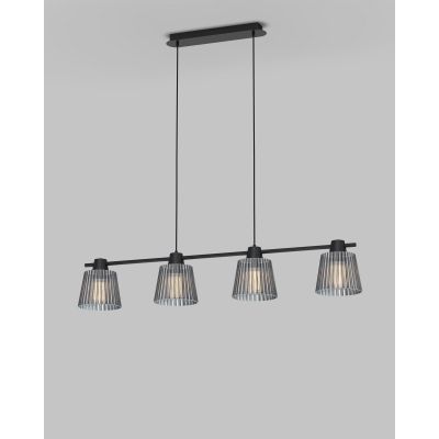 Aviano Mitica lampa wisząca 4x40 W czarna 6219-0410