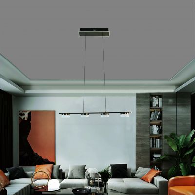 Aviano Cassis lampa wisząca 24 W czarna-chrom 7066-502