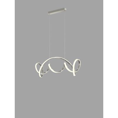 Aviano Toronto lampa wisząca 1x64 W srebrna 7095-0163