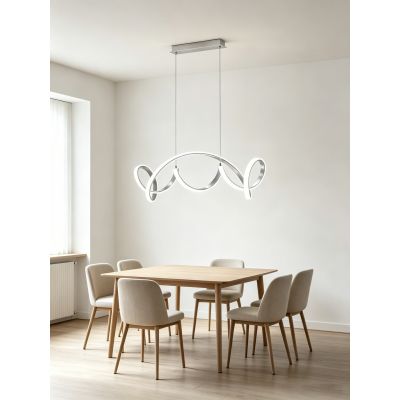 Aviano Toronto lampa wisząca 1x64 W srebrna 7095-0163