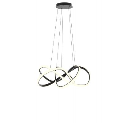 Aviano Arte lampa wisząca 1x138 W czarna 7097-0110