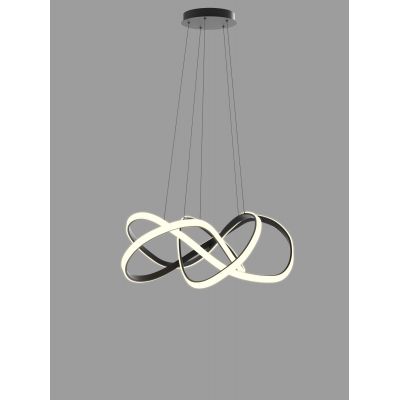 Aviano Arte lampa wisząca 1x138 W czarna 7097-0110