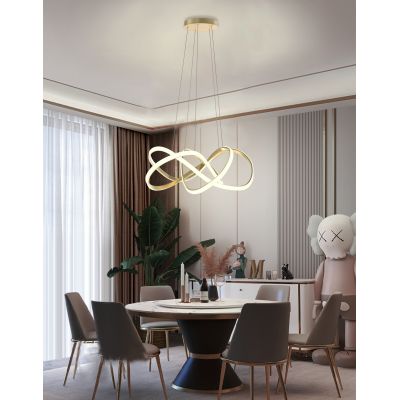 Aviano Arte lampa wisząca 1x138 W złota 7097-0115