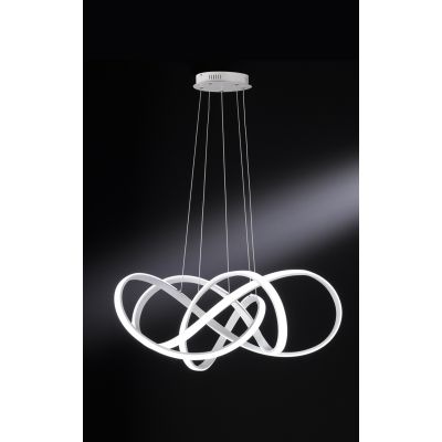 Aviano Arte lampa wisząca 1x138 W srebrna 7097-0163