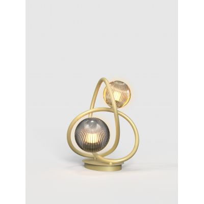 Aviano Metz lampa stołowa 2x3,5 W złota 8015-204