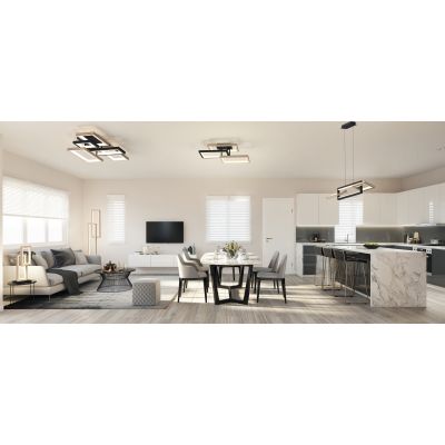 Aviano Pescara lampa stołowa 2x10,5 W czarna 8023-206