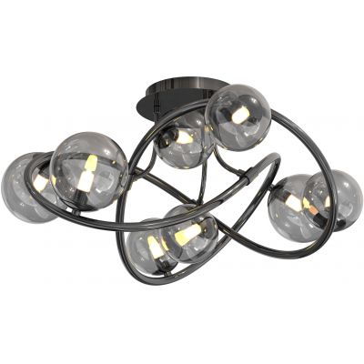 Aviano Nancy lampa podsufitowa 8x3,5 W czarna 9014-805