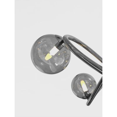 Aviano Nancy lampa podsufitowa 8x3,5 W czarna 9014-805