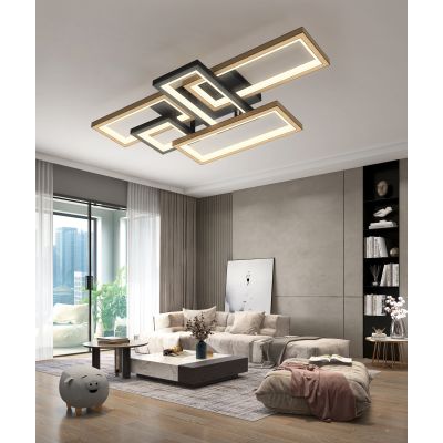 Wofi Matera lampa podsufitowa 5x12 W czarna 9022-506