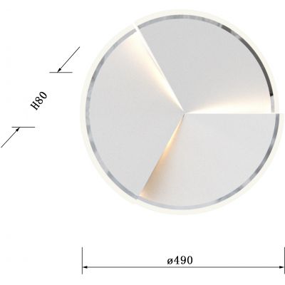 Aviano Trapani plafon 1x40 W chrom 9036-108L