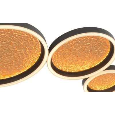 Aviano Bordeaux lampa podsufitowa 72 W czarna-złota 9069-504