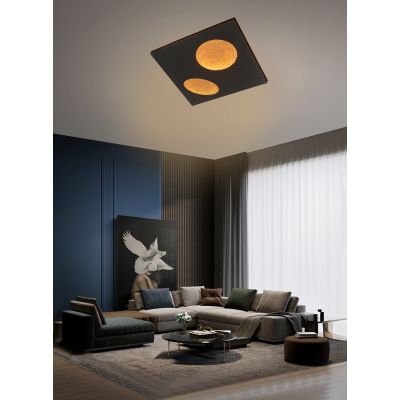 Aviano Toulon lampa podsufitowa 36 W czarna-złota 4044304