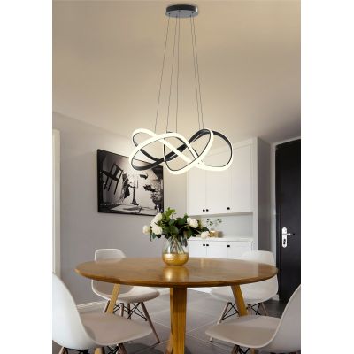 Aviano Arte lampa wisząca 1x138 W czarna 7097-0110