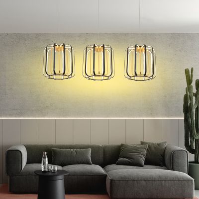 Aviano Xara lampa wisząca 1x17 W czarna-złota 6210-0110