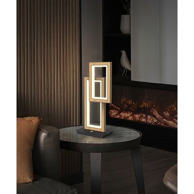 Aviano Pescara lampa stołowa 2x10,5 W czarna 8023-206