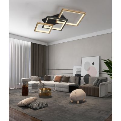 Wofi Matera lampa podsufitowa 5x12 W czarna 9022-506