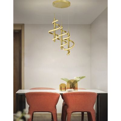 Aviano Claret lampa wisząca 1x9 W złota 6209-0115