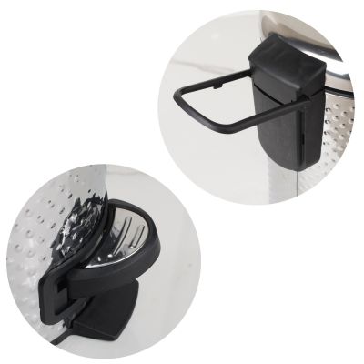 YokaHome Dots Solver kosz na śmieci łazienkowy 3l srebrny PD.DOT-SI.KOSZ