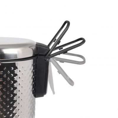 YokaHome Dots Solver kosz na śmieci łazienkowy 3l srebrny PD.DOT-SI.KOSZ