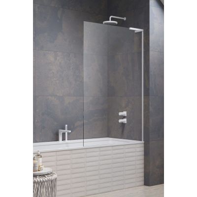 Radaway Modo SL White PNJ II parawan nawannowy 50 cm 1-częściowy biały połysk/szkło przezroczyste 10316050-04-01R