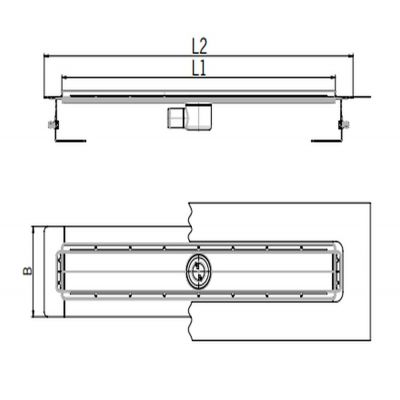 ACO ShowerDrain E+ odpływ liniowy 90 cm stal 9010.77.12