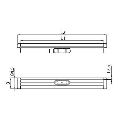 ACO ShowerDrain C odpływ liniowy 88,5 cm stal 9010.92.34