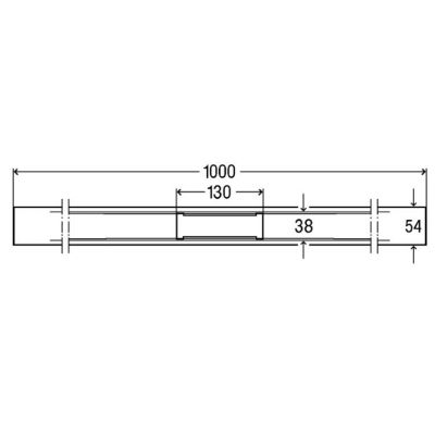 Viega Advantix Cleviva profil odpływu 100 cm stal nierdzewna 794323