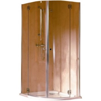 Kabina półokrągła dwuskrzydłowa 80 x 190 cm  Aquaform Sol de Luxe 100-06040