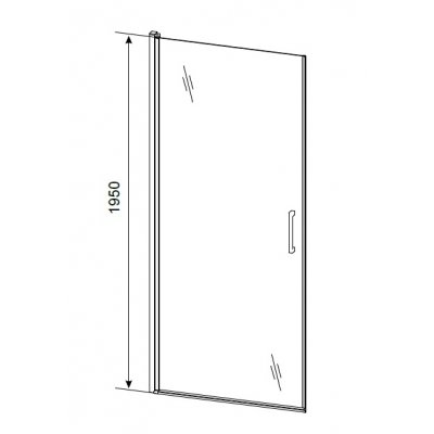 Aquaform Missisipi drzwi prysznicowe 80 cm wahadłowe 103-40024