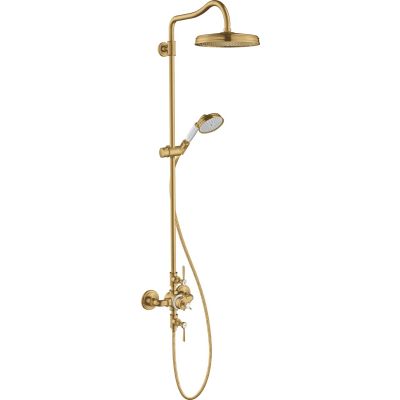 Axor Montreux zestaw prysznicowy ścienny termostatyczny złoty optyczny szczotkowany 16572250